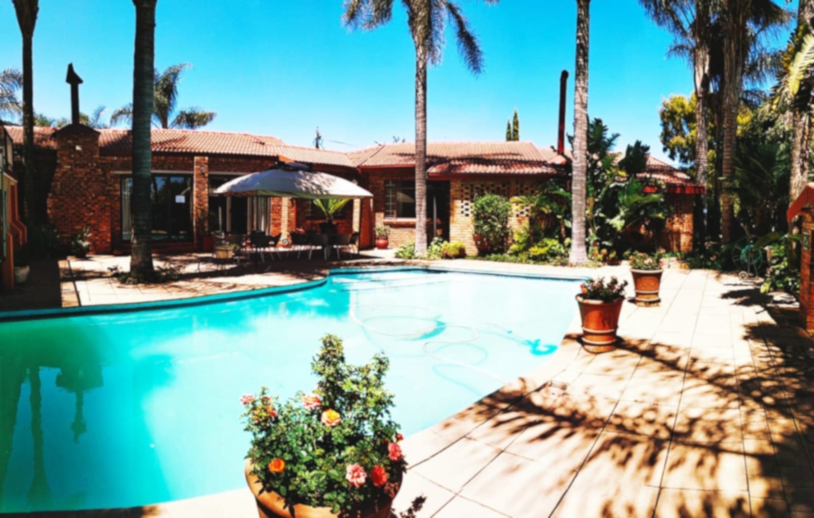 Pool courtyard